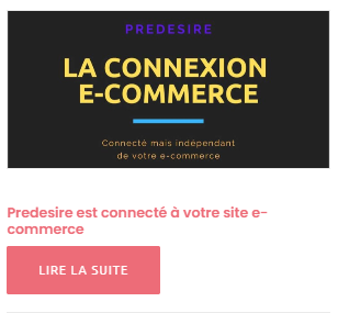 Predesire configurateur - La connexion e-commerce