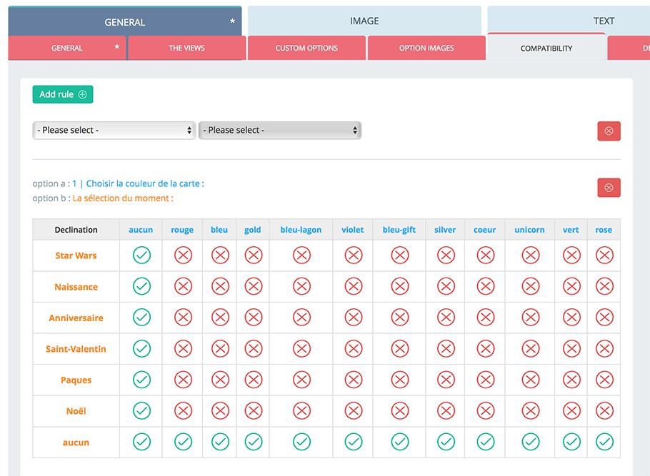 Predesire configurateur - Backoffice accounting Management