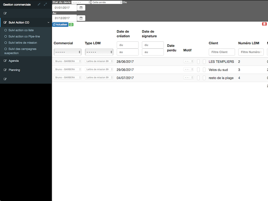 Queoval-Expert - Calculez automatiquement les tarifs de base ; Affectez les missions aux collaborateurs à la signature de la lettre de mission ; Envoyez par mail la lettre de mission