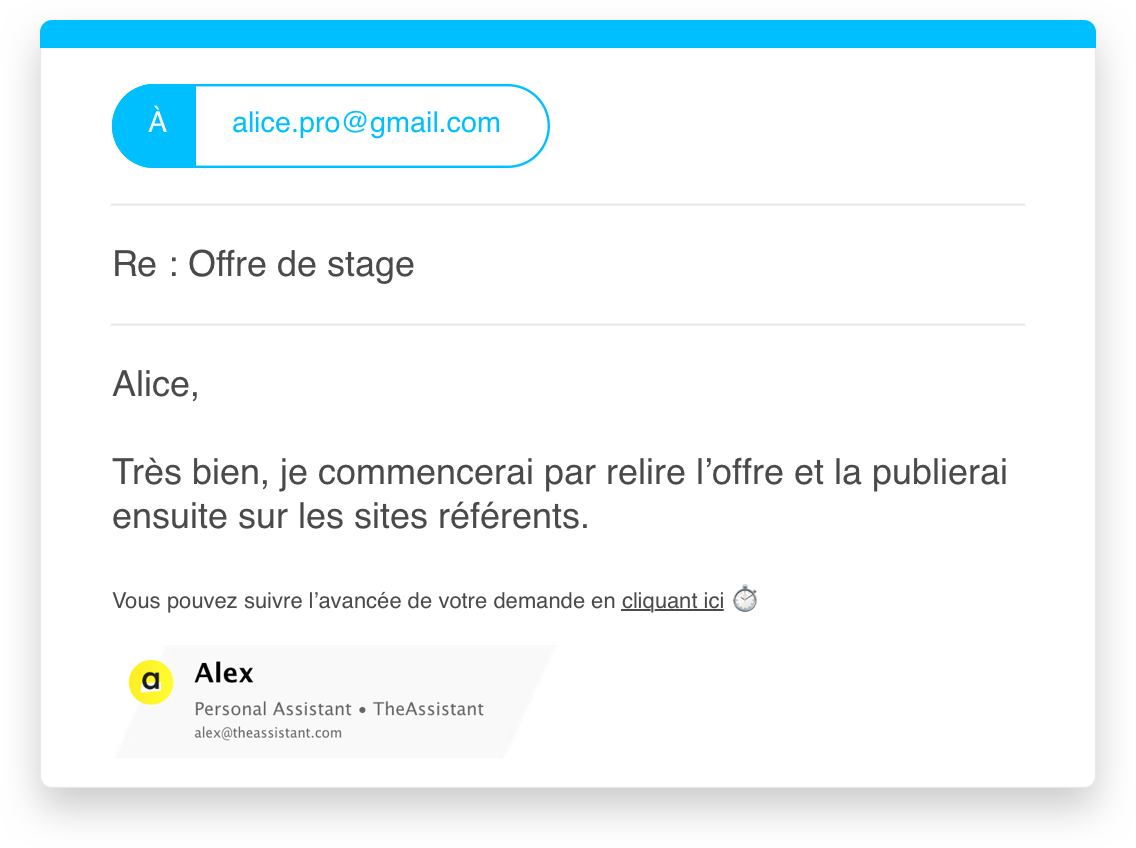 TheAssistant - ...votre assistant prend en compte votre demande...