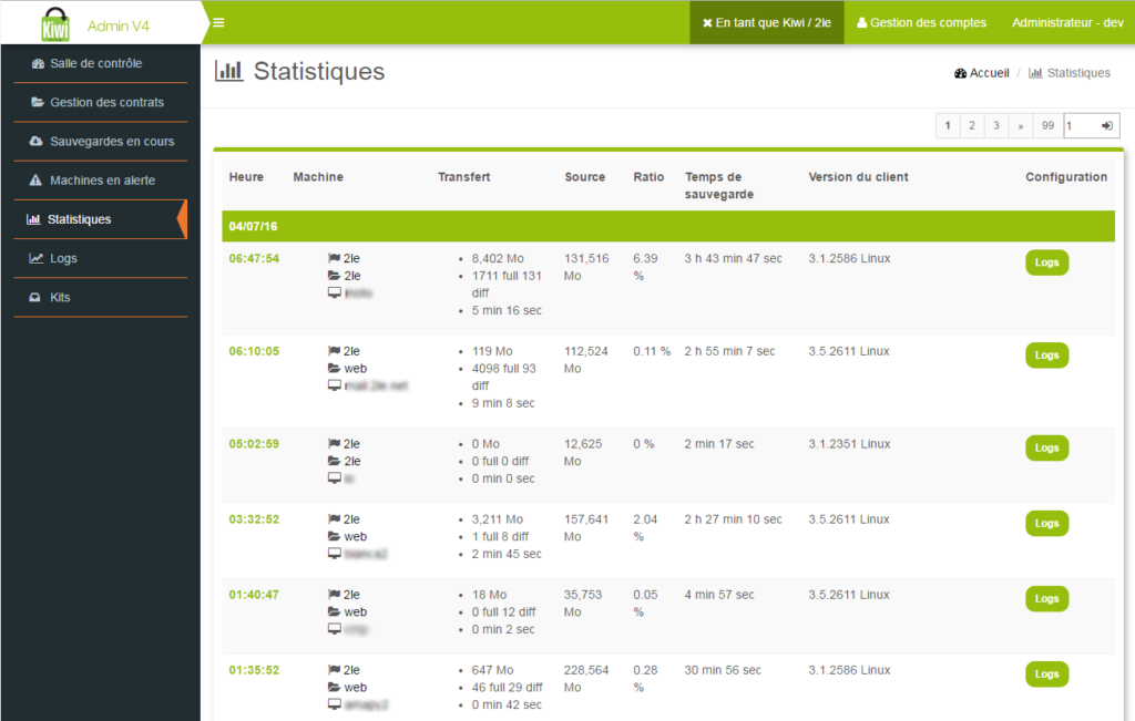 Kiwi Backup - Capture d'écran 2