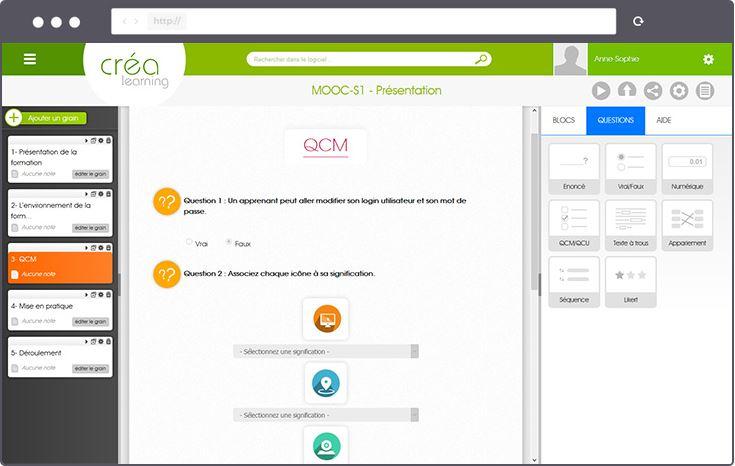 Créa Learning - Un large choix de quizz intégrés