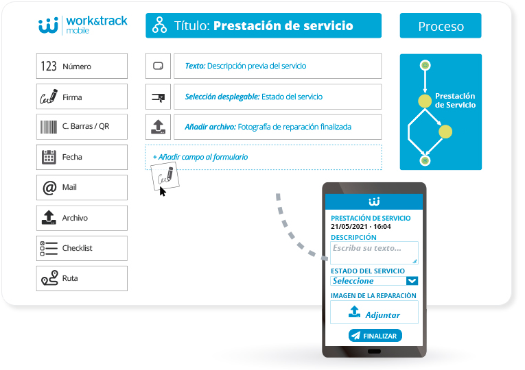 Work&Track Mobile - Aplicación móvil para que tus empleados reporten su actividad.