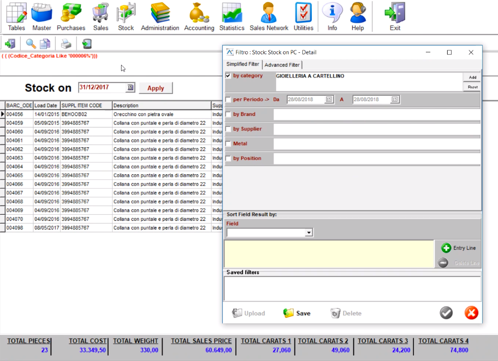 Aurum - Stock management system