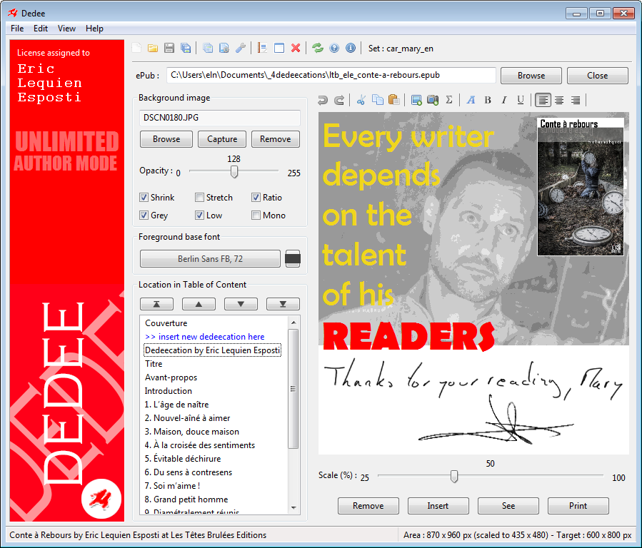 Review Dedee: 1st PC/Mac software allowing ebooks signing - Appvizer