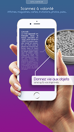 KaviAR - Scan at will: posters, magazines, cards, invitations, ads ...