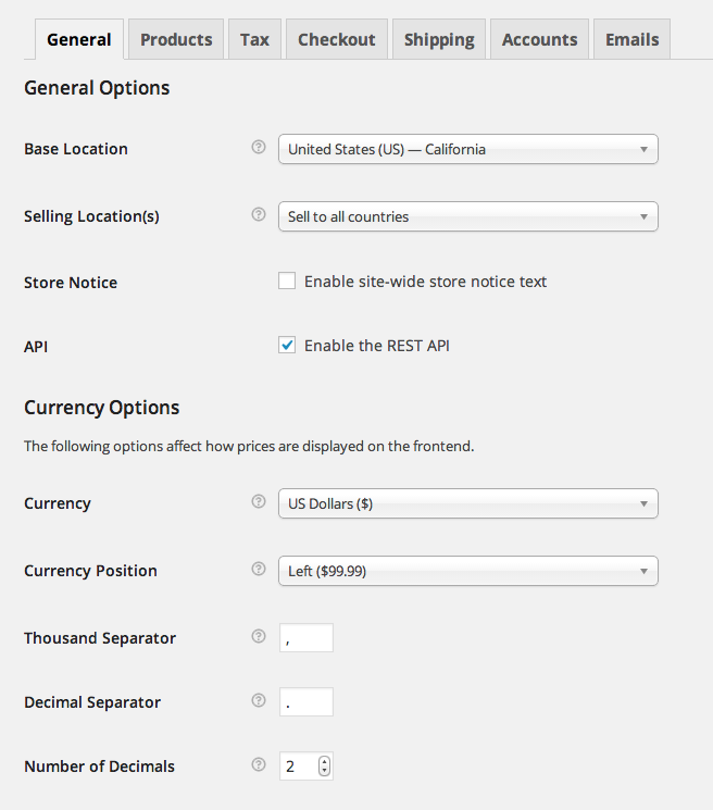 WooCommerce - Capture d'écran 1