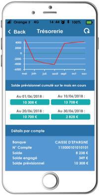 SBA Compta - Trésorerie réelle et engagée pour contrôler les entrées et sorties d'argent