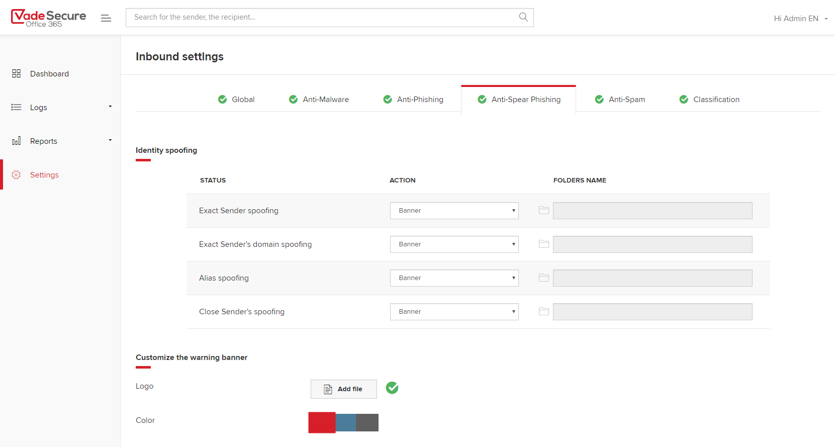Vade Secure Office 365 - Screenshot 2