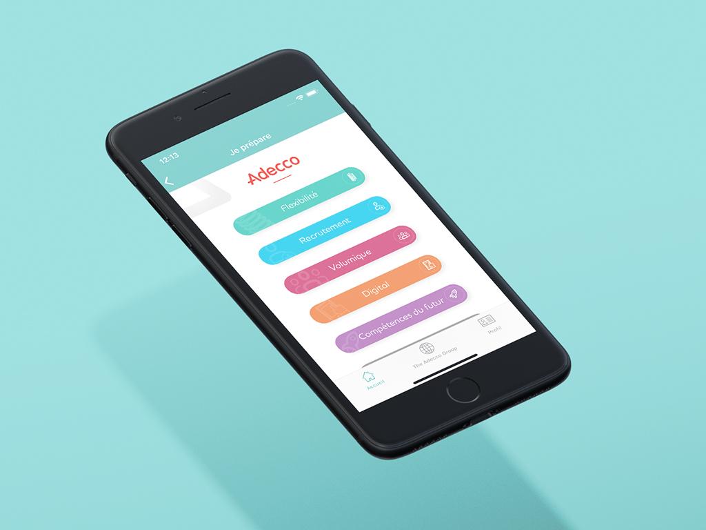 Rakuten Aquafadas Intégration - application mobile Adecco