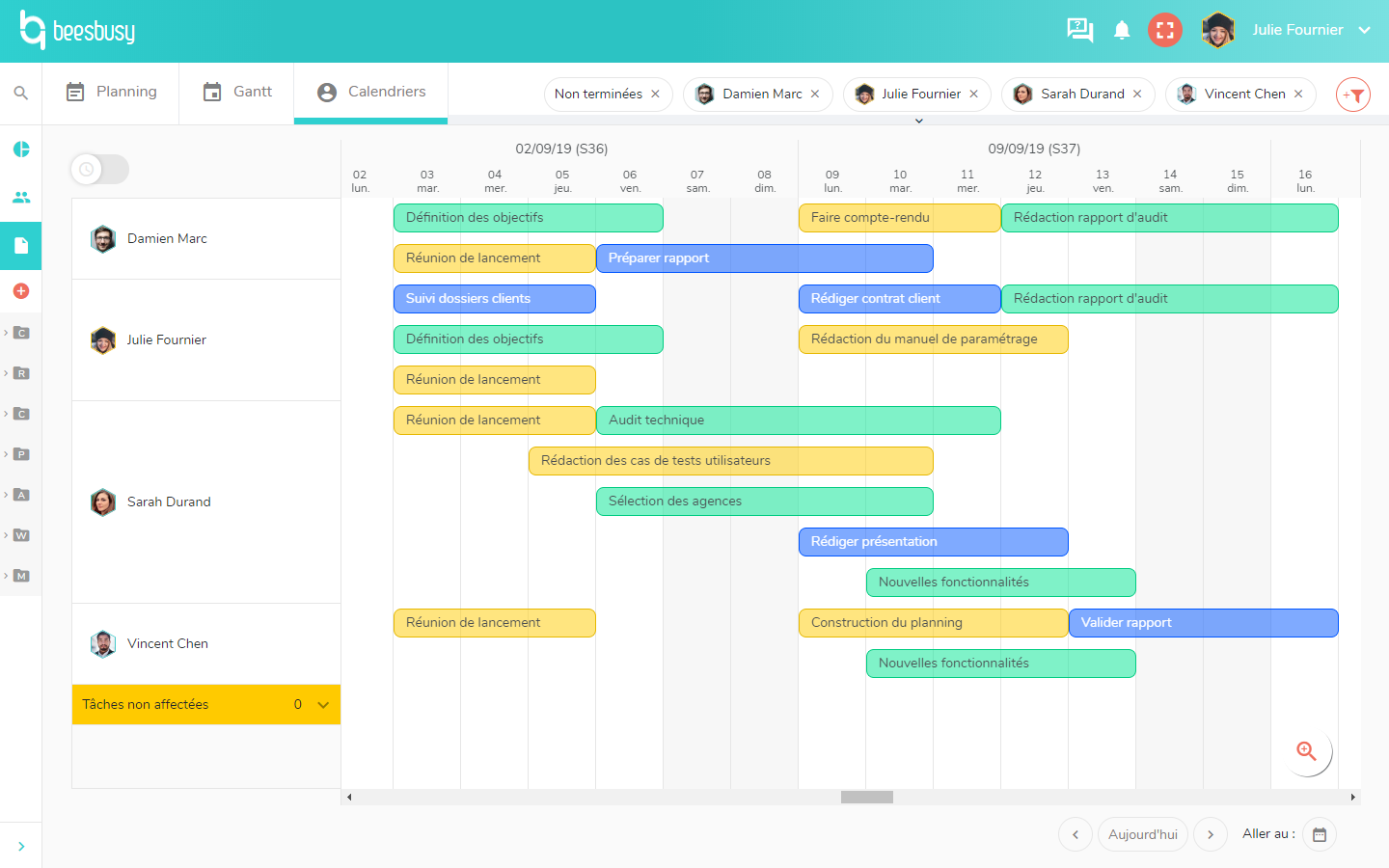 Beesbusy - 3 custom multi-projects views