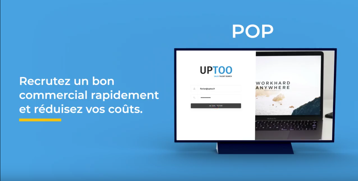 Avis UPTOO POP : La plateforme de recrutement de commerciaux - Appvizer