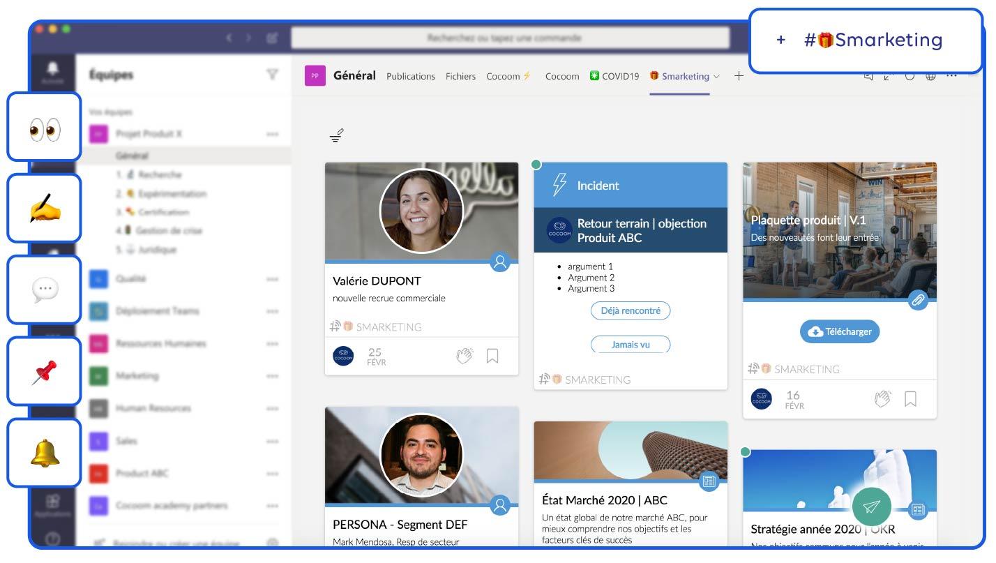 Cocoom - Cocoom dans Microsoft Teams