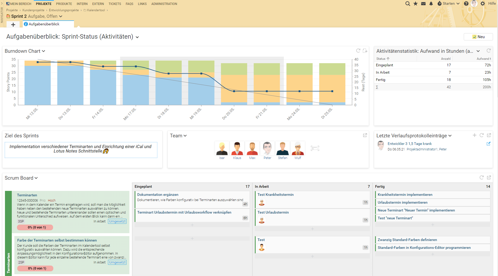 Projektron BCS - Scrum