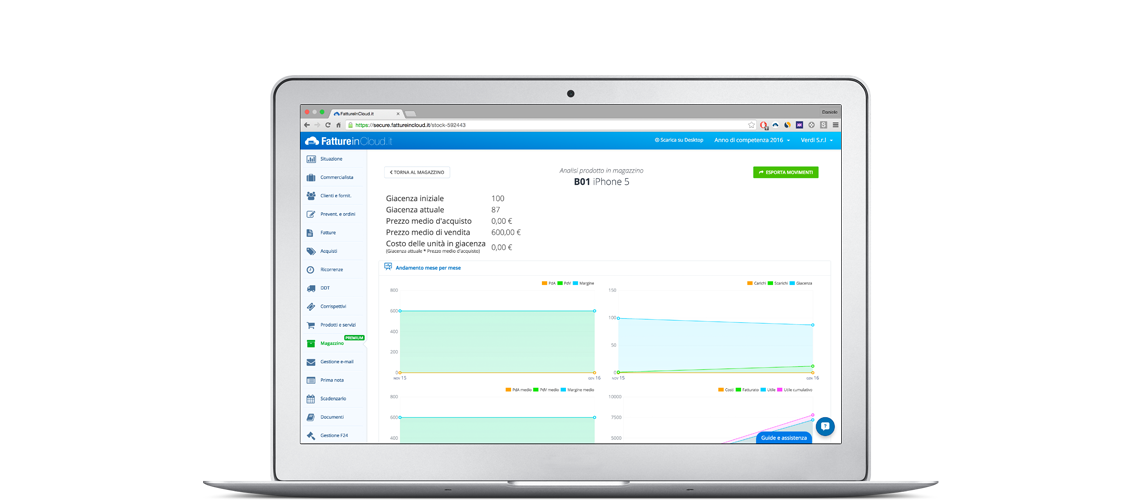 Fatture in Cloud - Gestione del magazzino