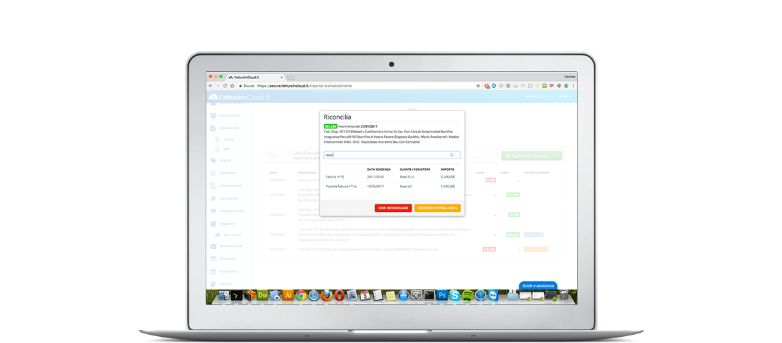 Fatture in Cloud - Riconciliazione bancaria