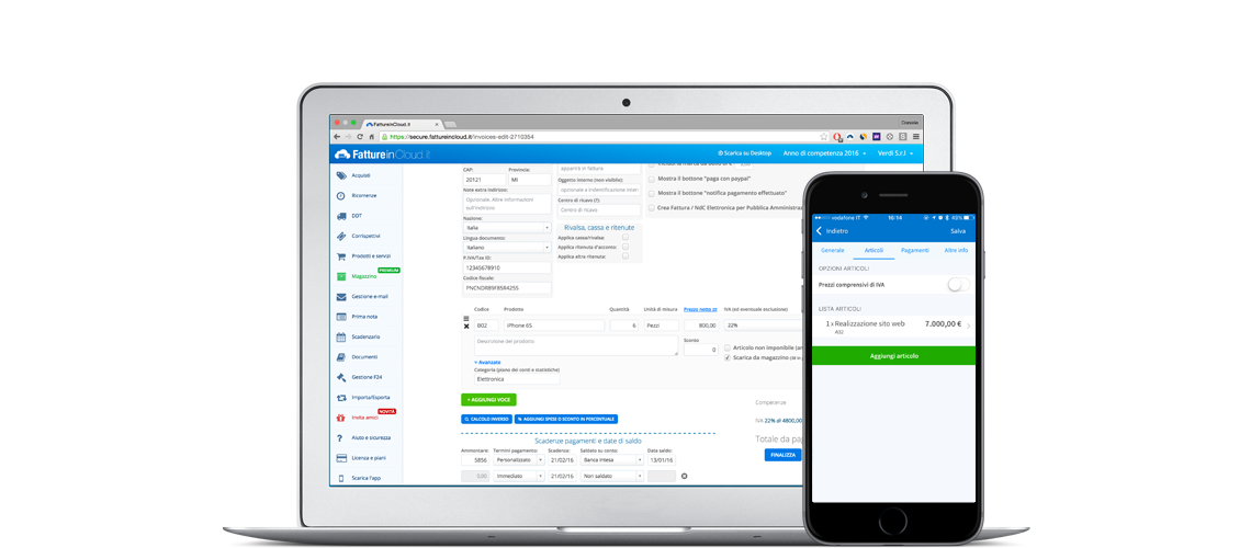 Fatture in Cloud - Fatture online