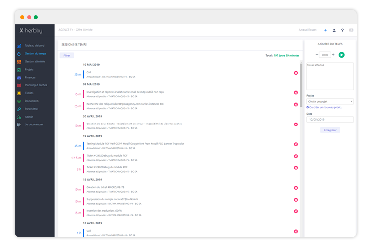 Herbby - Time tracking