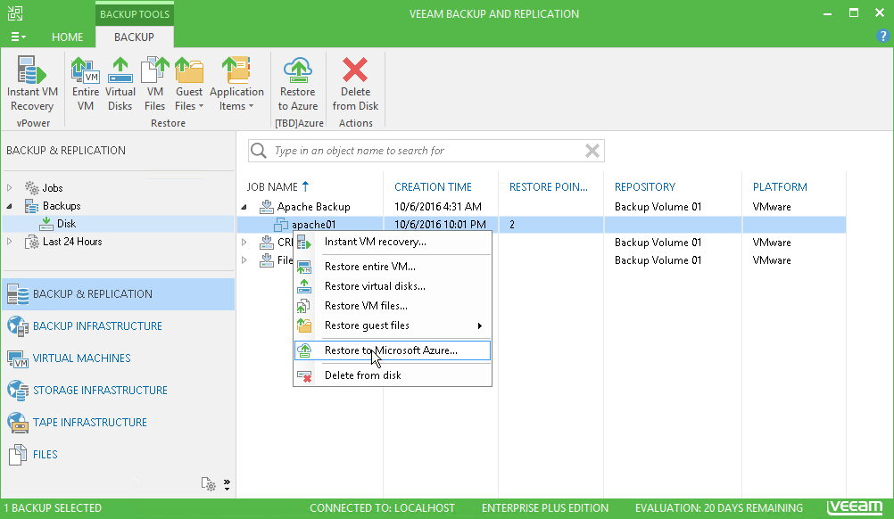 Recensioni Veeam backup: Software backup online - Appvizer