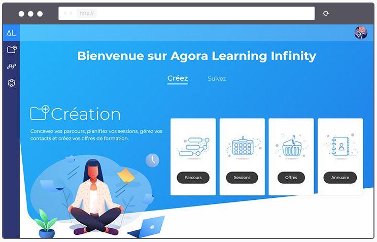 Agora Learning - Agora Learning Infinity-Accueil-back-office