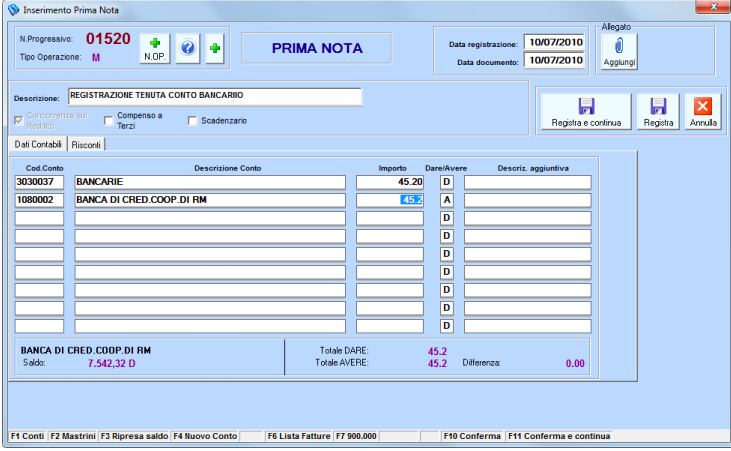 QuickMastro - Prima nota Quickmastro