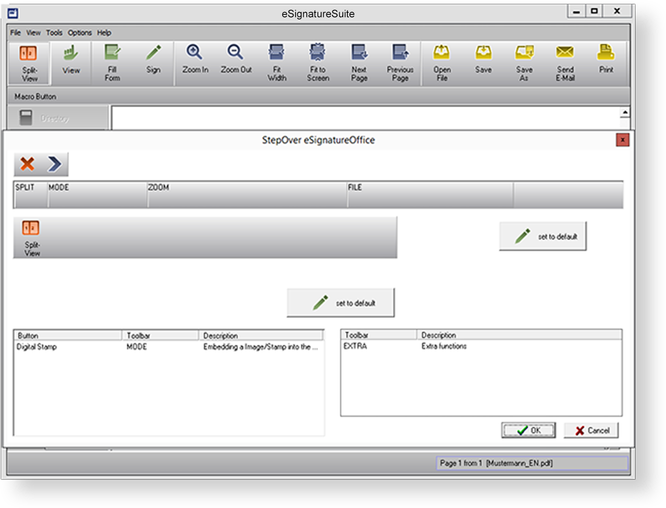 A totally flexible standard application
Upon signing using the eSignatureSuite, the document can be automatically forwarded through the customer's internal workflow. Numerous possibilities for integration into existing processes are available. A totally flexible standard application
Upon signing using the eSignatureSuite, the document can be automatically forwarded through the customer's internal workflow. Numerous possibilities for integration into existing processes are available.