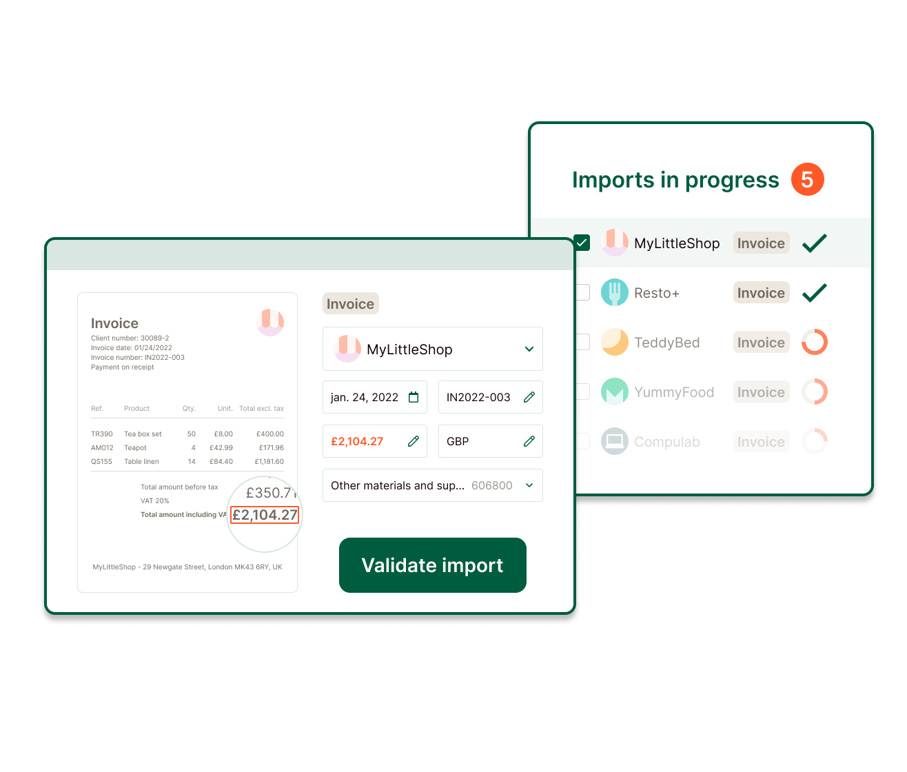 Centralise your invoices in a snap