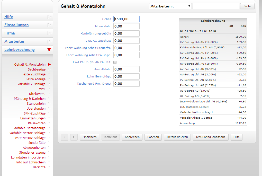 ilohngehalt - Bildschirmfoto 1