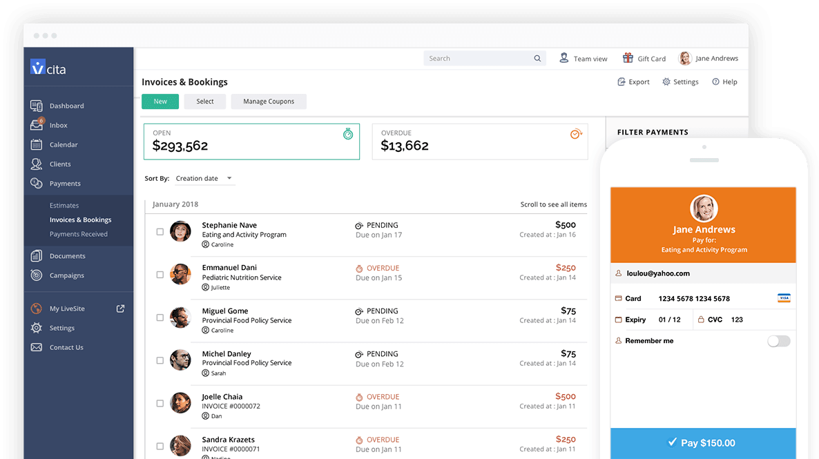 Recensioni Vcita: Tutti le applicazioni Crm in un unico software - Appvizer