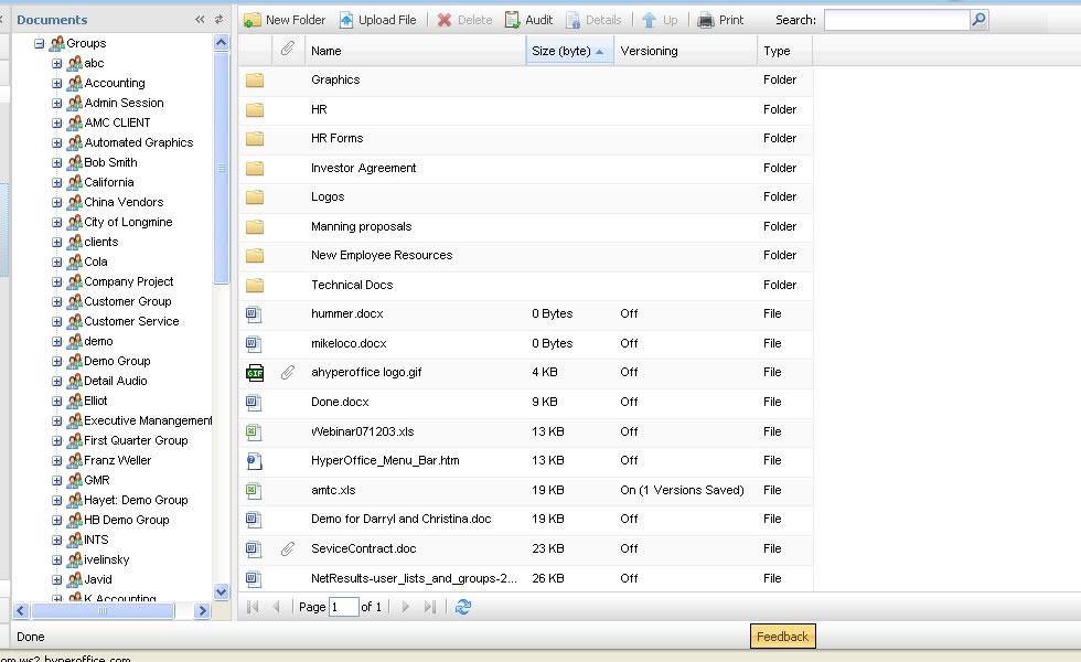 HyperOffice - HyperOffice: Tâches et notes, Support (téléphone, email, ticket), Webmail (gestion des emails)