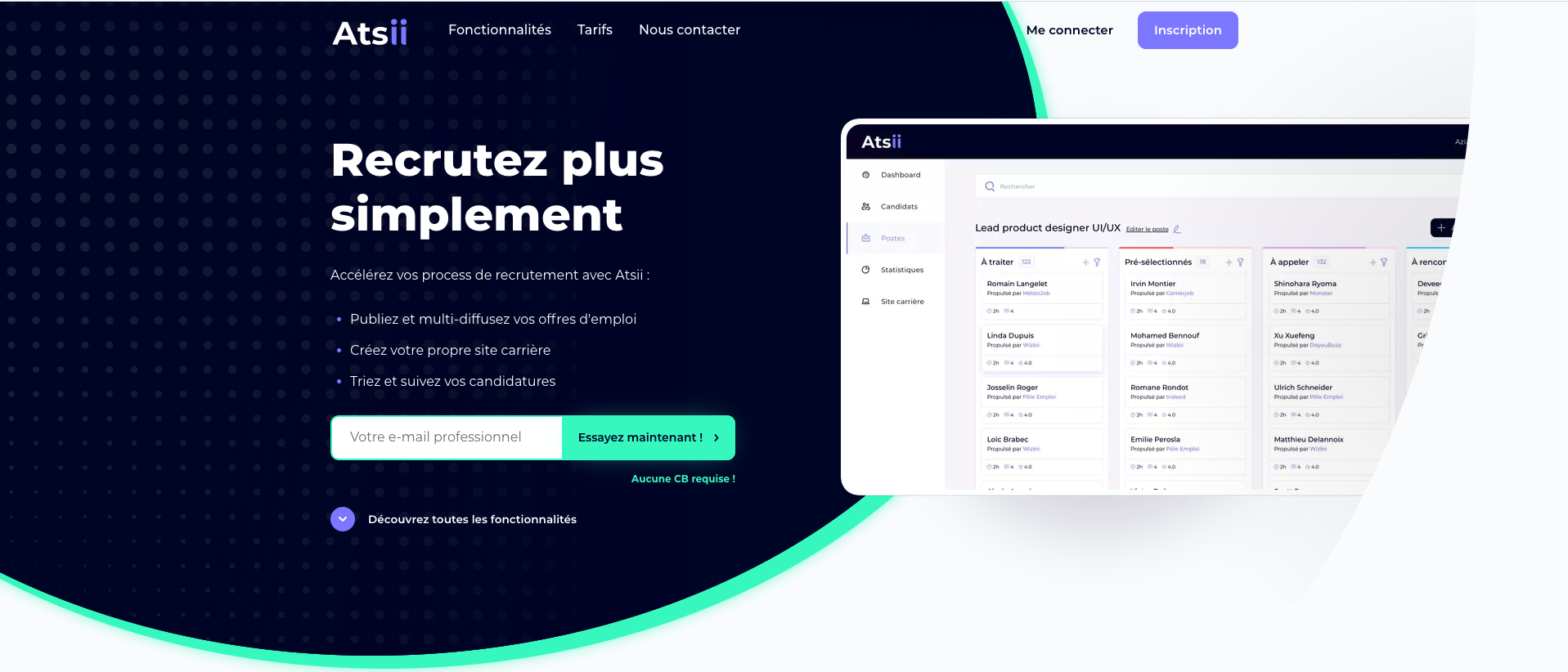 Avis ATSii : Recrutez plus simplement - Appvizer