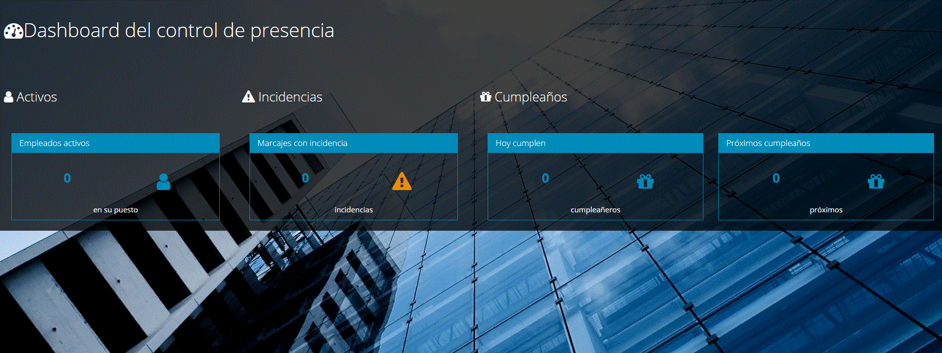 MiFactura.eu - Dashboard del control de presencia