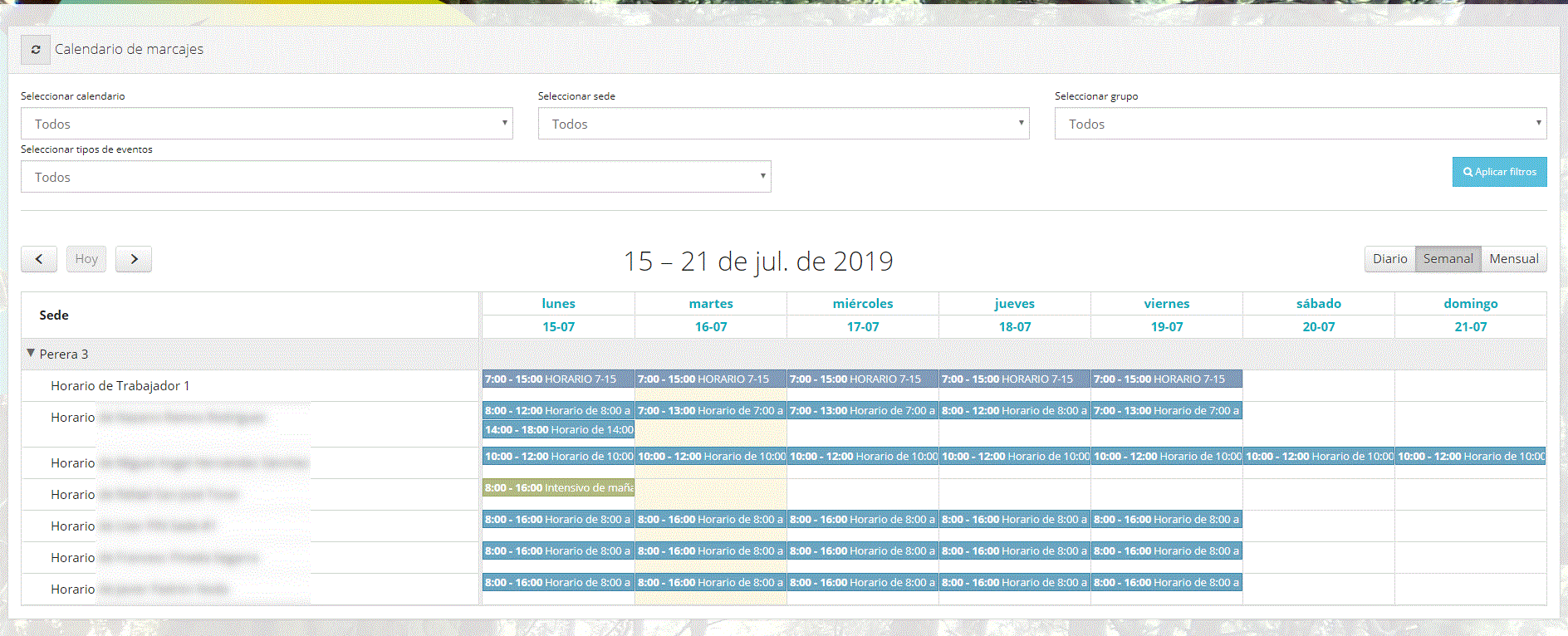 MiFactura.eu - Calendario de marcajes