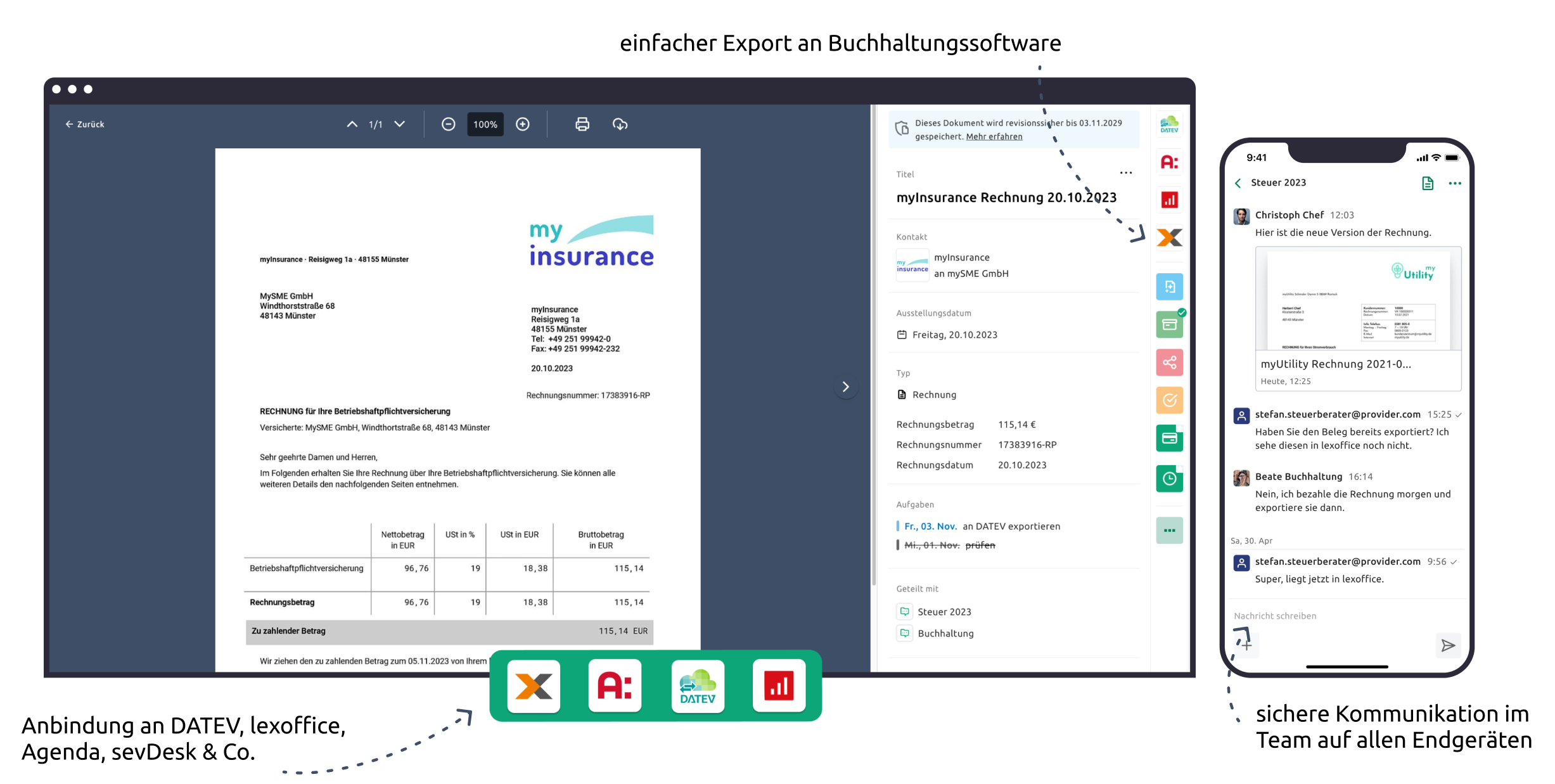 fileee - Buchhaltungssoftware ganz einfach anbinden