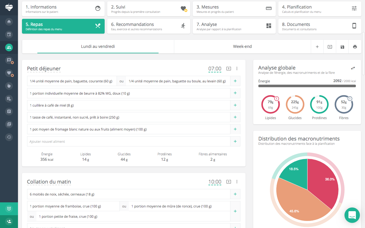 Nutrium Software - Nutrium-Nutrium_repas