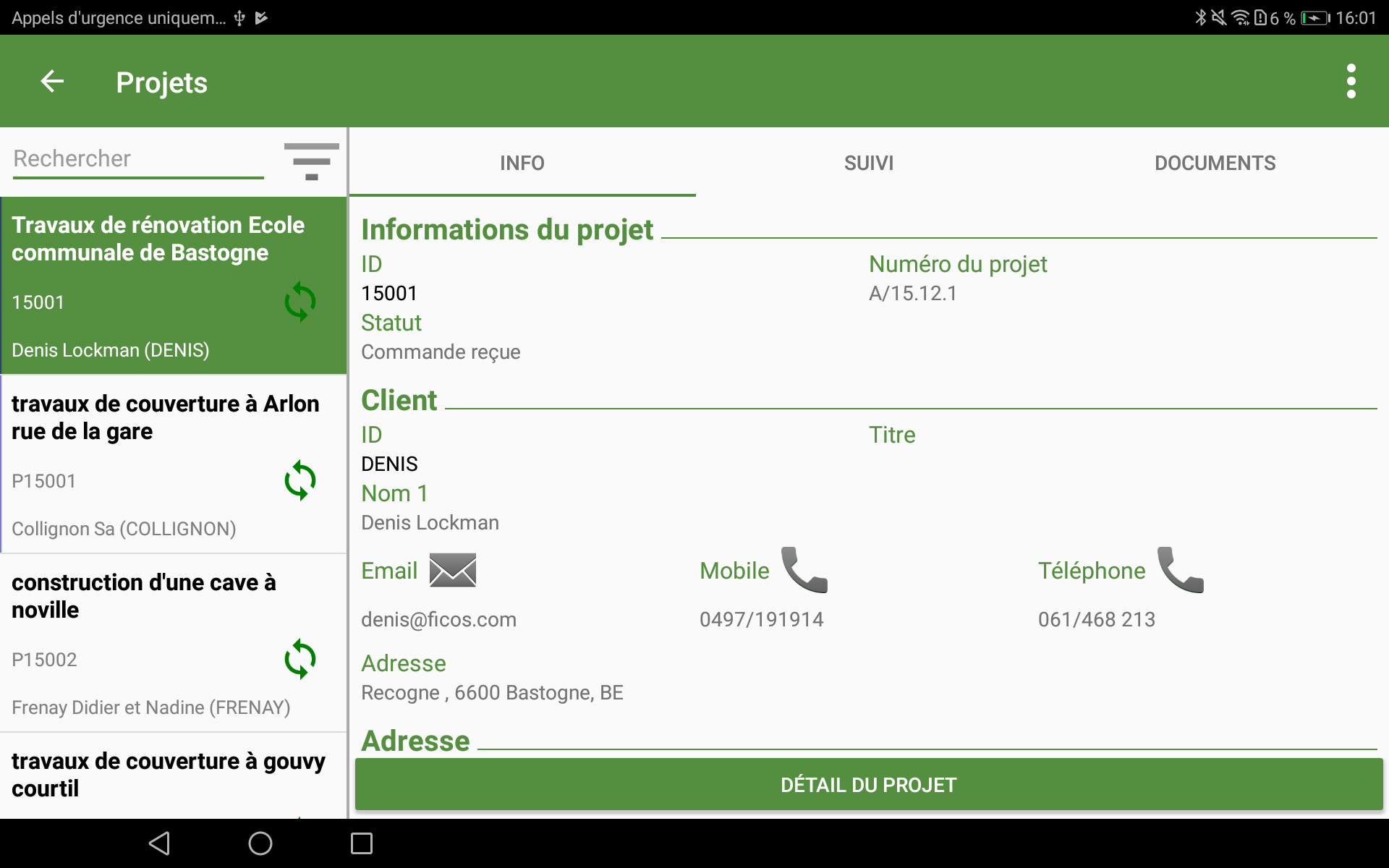 Hit-Mobile - Projets / chantiers