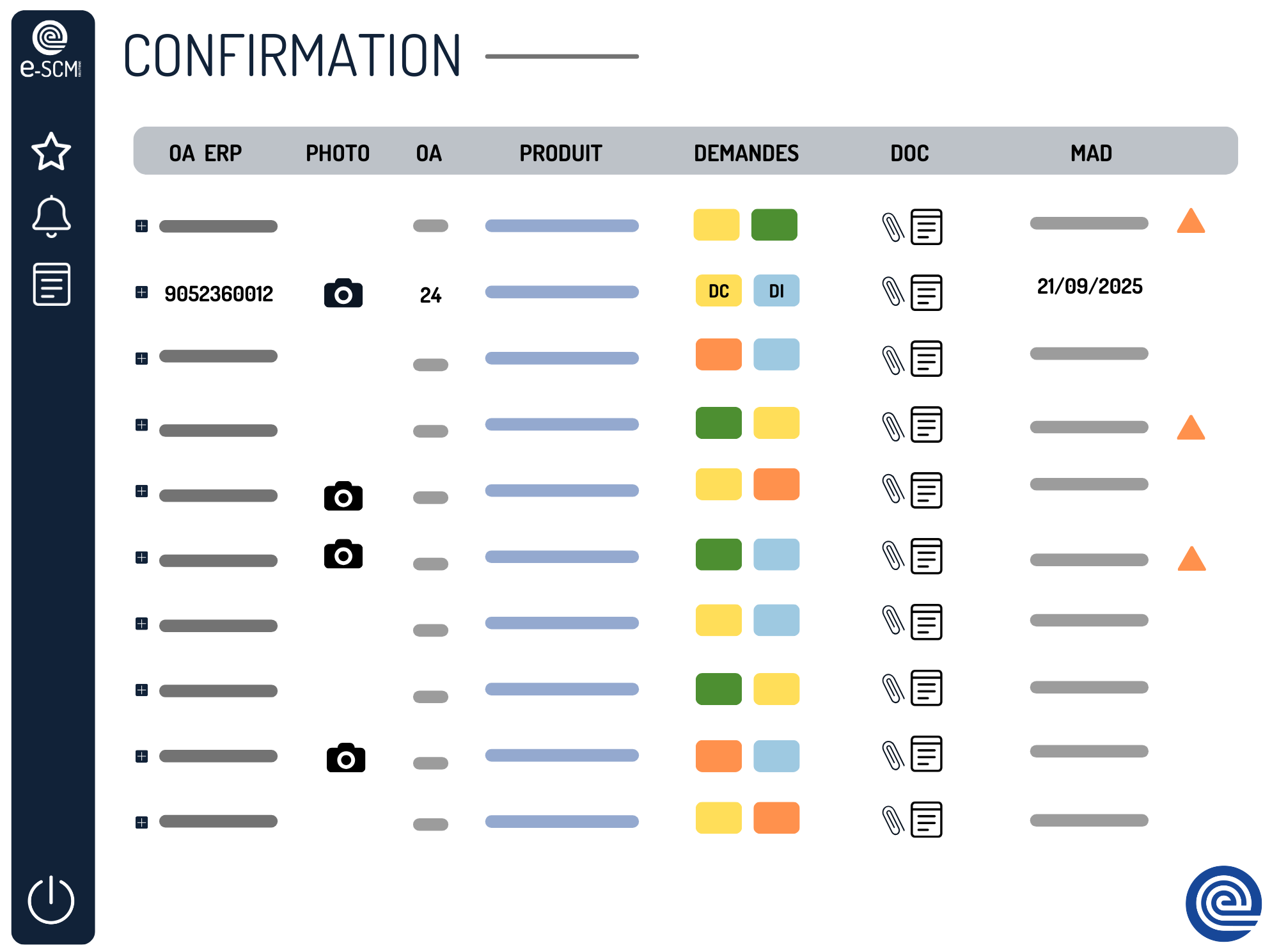 e-SCM Solutions - La confirmation des Ordres d’Achat fait dialoguer les fournisseurs et les approvisionneurs afin de s’entendre sur les termes des commandes en cours.