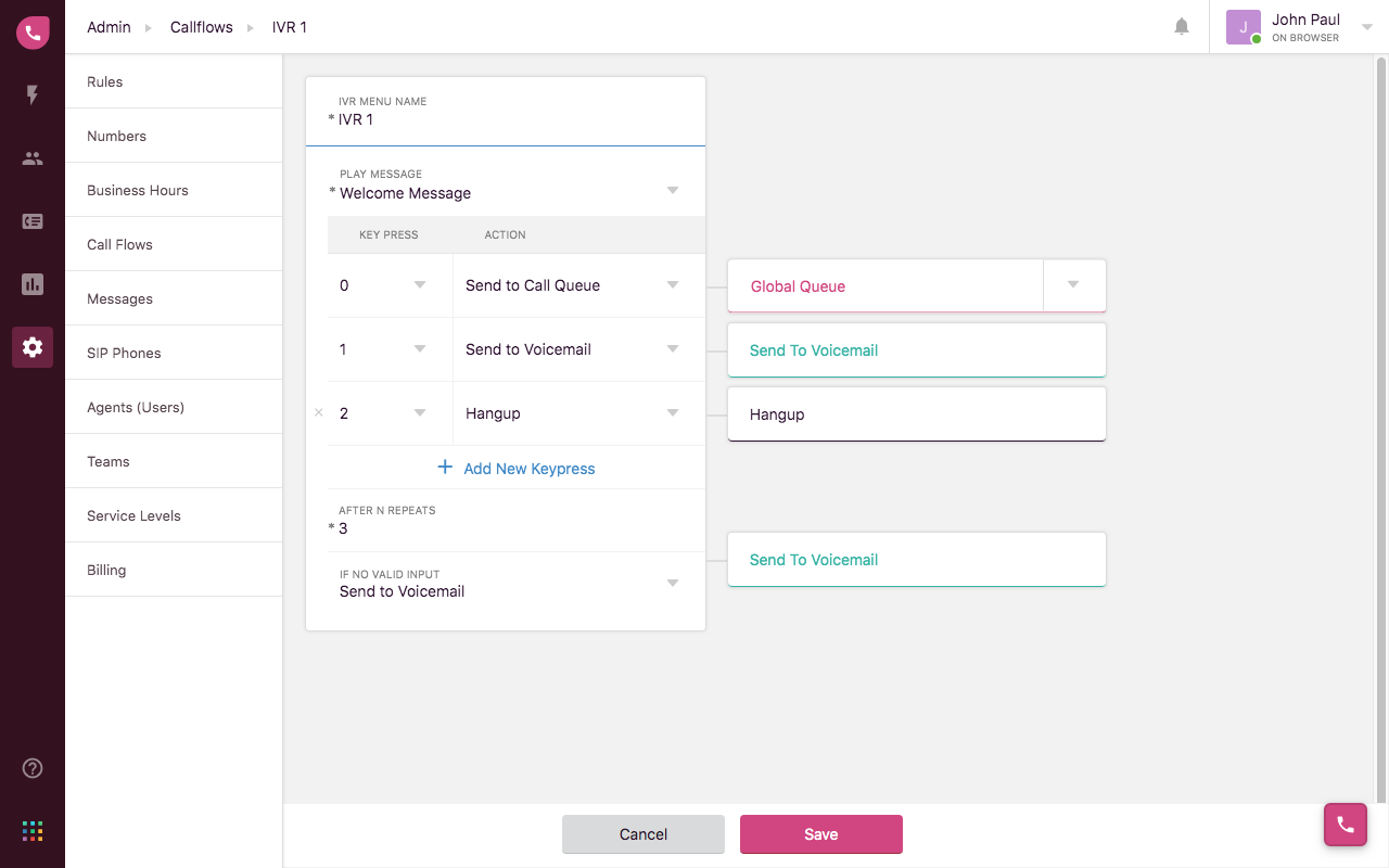 Freshdesk Contact Center - IVR on Freshcaller