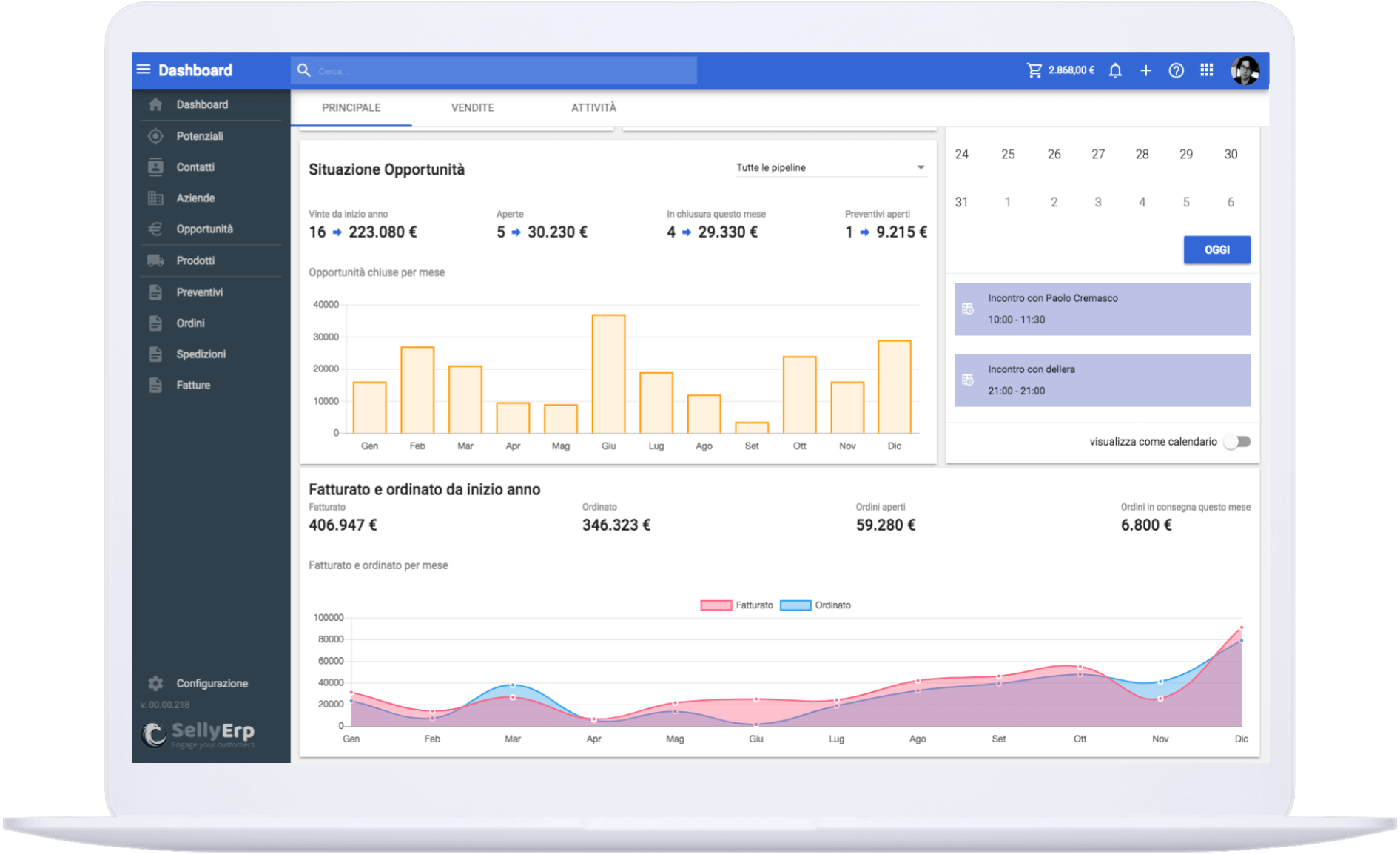 Selly Erp - Gestione clienti con Selly Erp