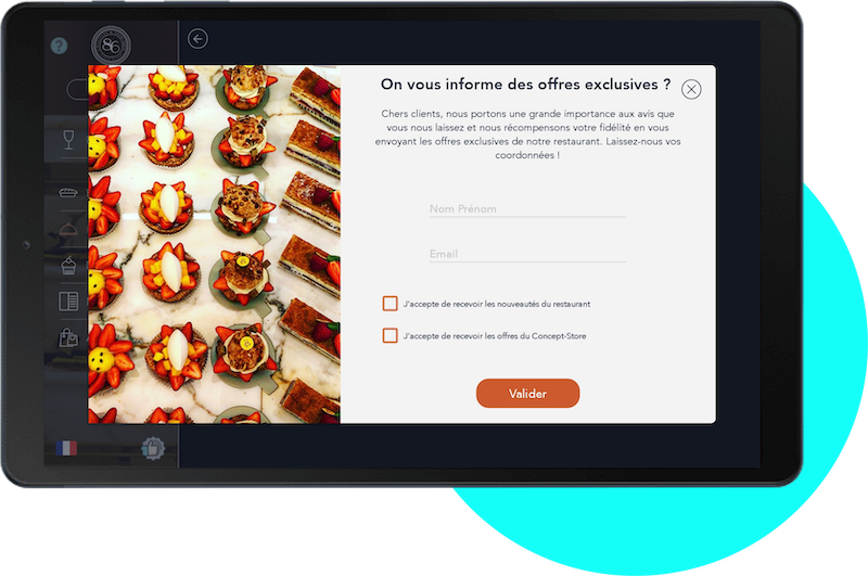 Tastycloud - Module de récolte d'avis client sur la tablette