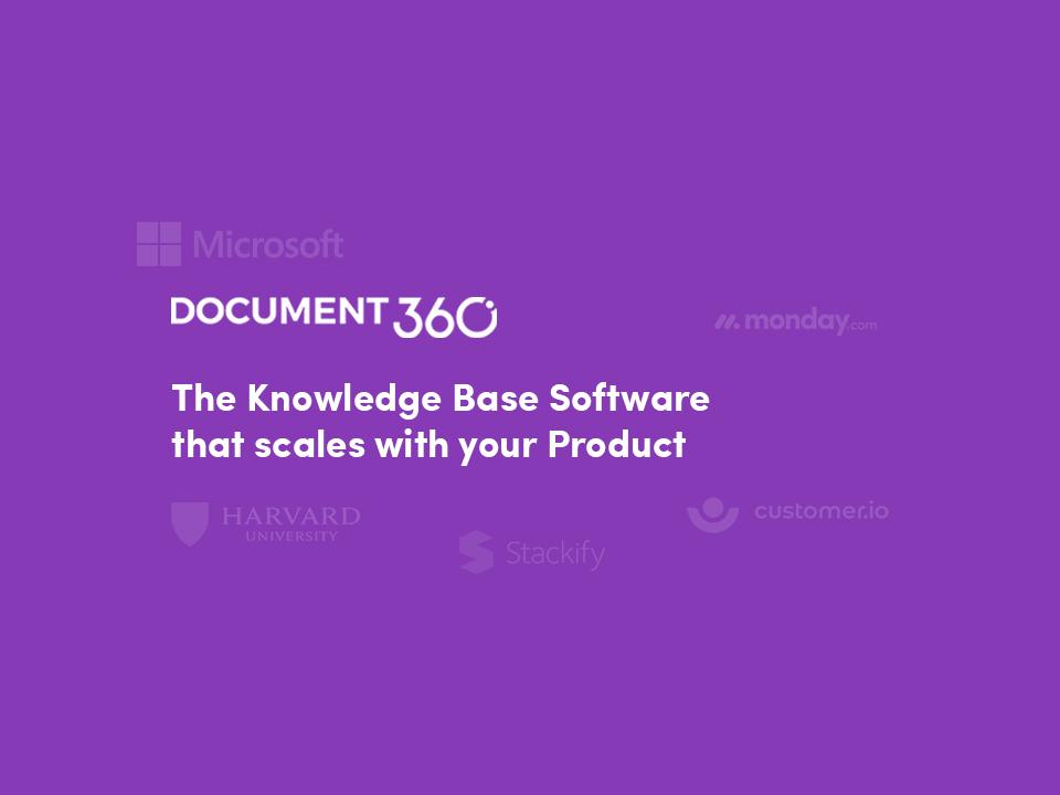 Review Document360: The Knowledgebase software that scales with your product - Appvizer
