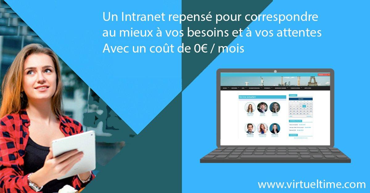 Avis Intranet VirtuelTime : Une solution Intranet moins onéreuse que les autres - Appvizer