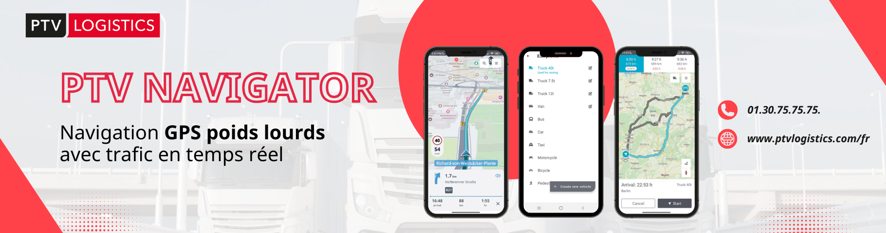 Avis PTV Navigator : Solution de navigation professionnelle dédiée poids lourds - Appvizer