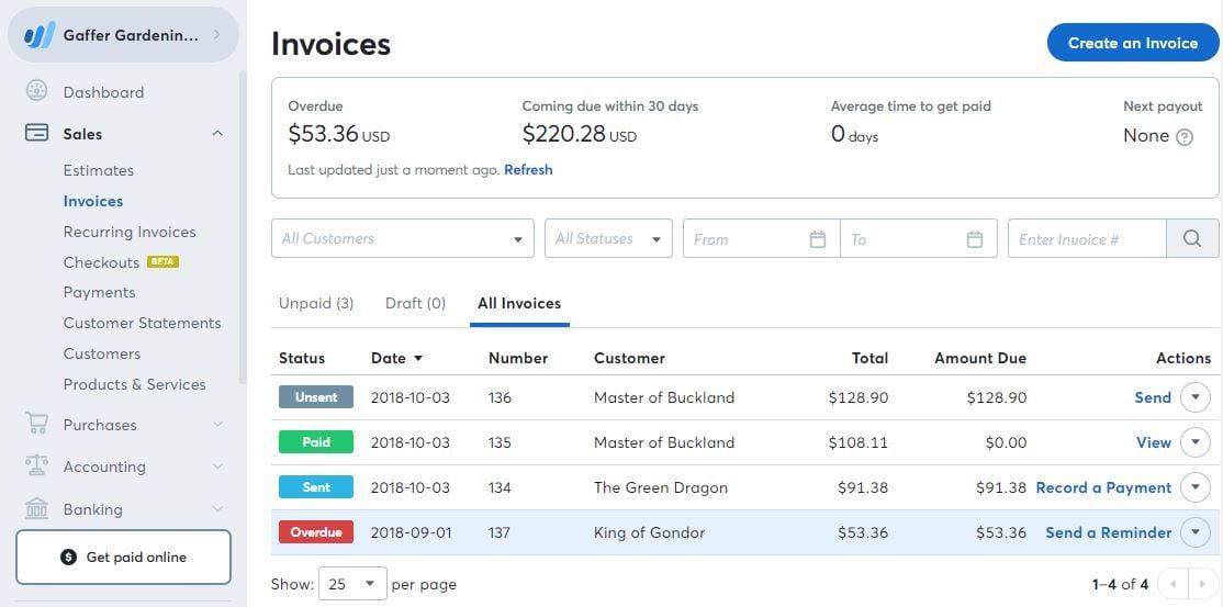 Wave Invoicing - Screenshot 2