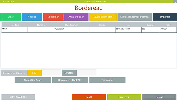 Titrepro.net - Bordereau de remise de chèques vacances ANCV