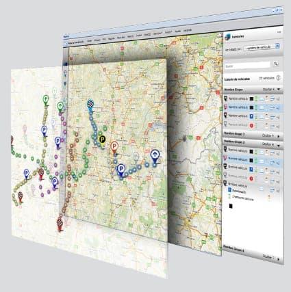 4GFlota - Visualiza las diferentes capas de información sobre el mapa