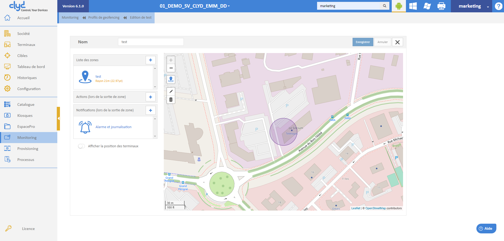 Clyd - Geofencing and geolocation management