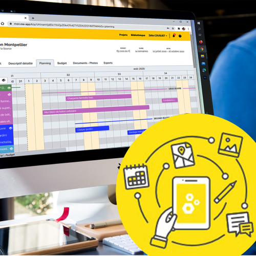 Réa - Créez rapidement, partagez et mettez à jour si nécessaire vos plannings de chantiers. Sur web et sur mobile
