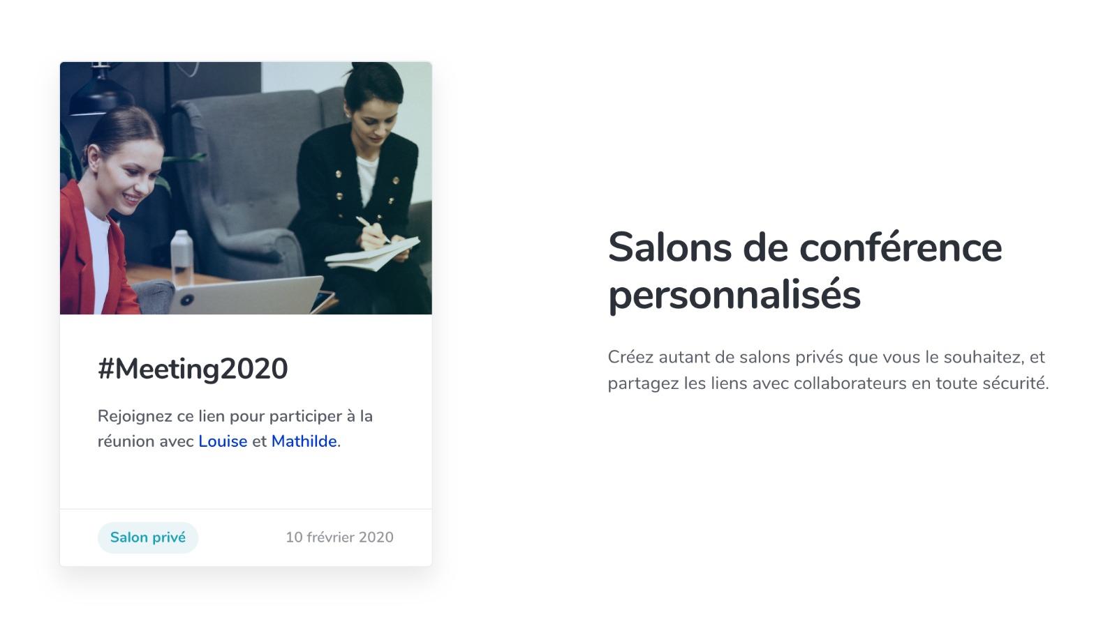 Assemblée.io - Des salons de conférences privés ?