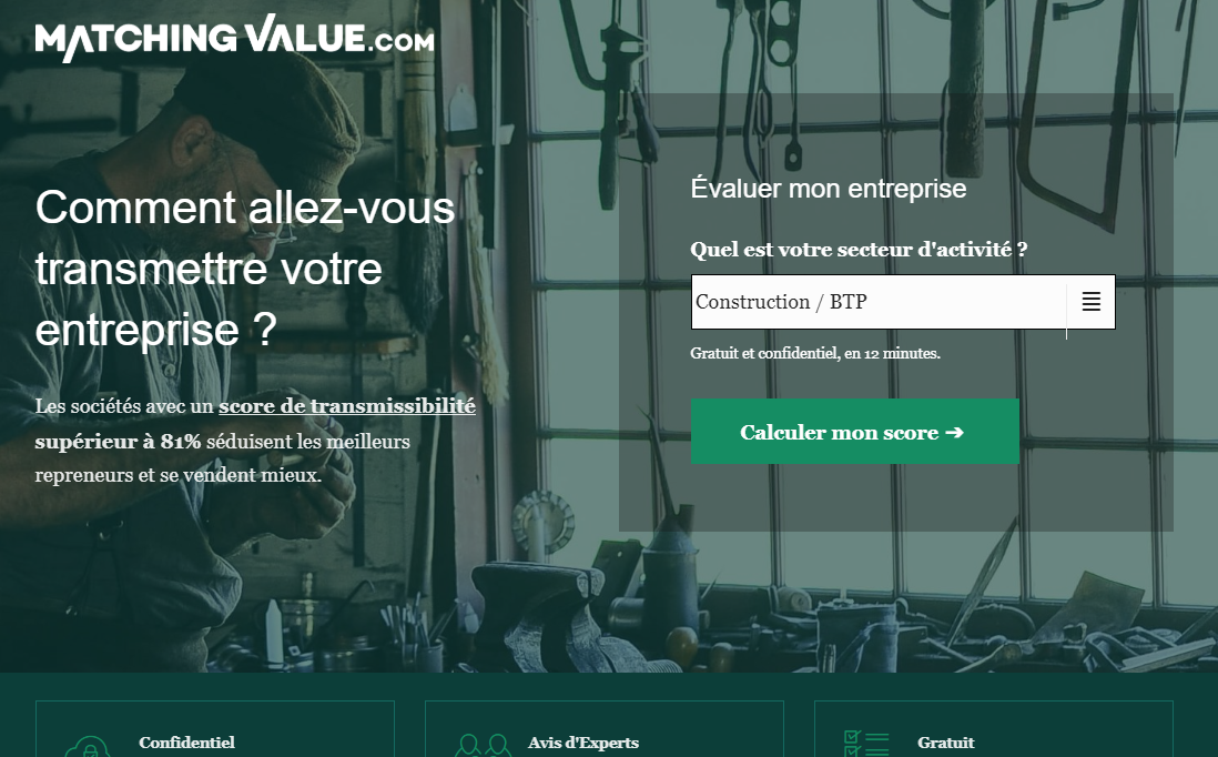 Avis Matching Value : Coach pour vendre votre entreprise - Appvizer